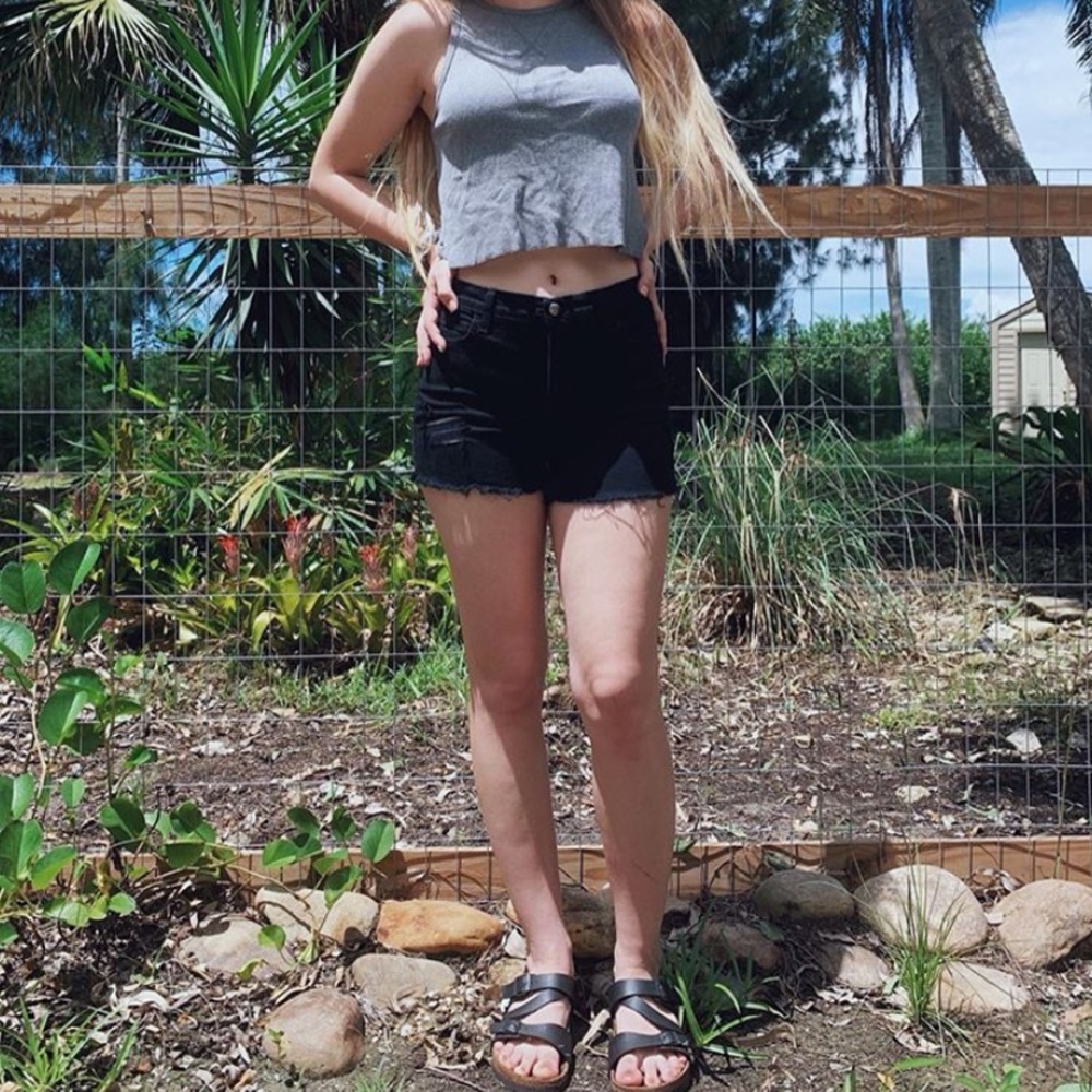 Not Your Daughters Black Cut-Off Shorts